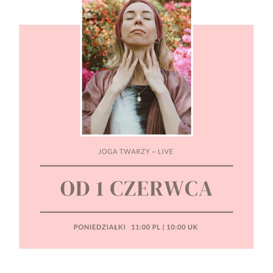live z jogą twarzy